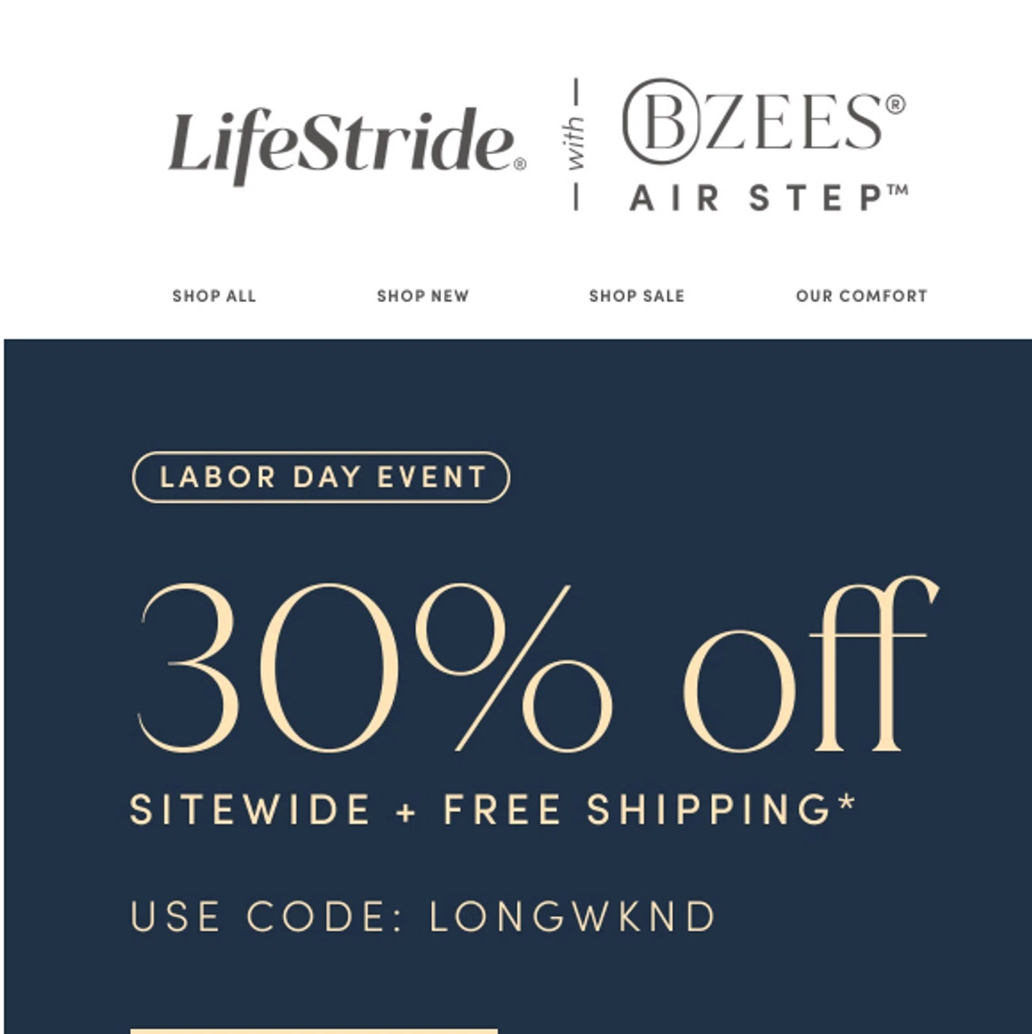 Bzees promo code screenshot showing code LONGWKND applied at Bzees checkout page. Uploaded by SimplyCodes community member valeriaantonieta on Aug 29, 2025