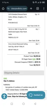 CYBER15 coupon verification screenshot