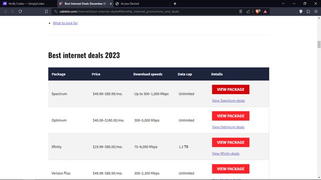 Cable TV checkout page showing Cable TV promo code box | Screenshot taken by SimplyCodes community member on Dec 29, 2023
