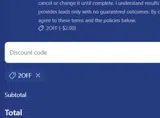 2OFF coupon verification screenshot