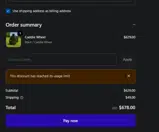 Caddie Wheel coupon verification screenshot