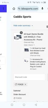 FOX20 coupon verification screenshot