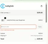 CaddyTalk USA coupon verification screenshot