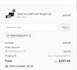 CaddyTalk USA coupon verification screenshot