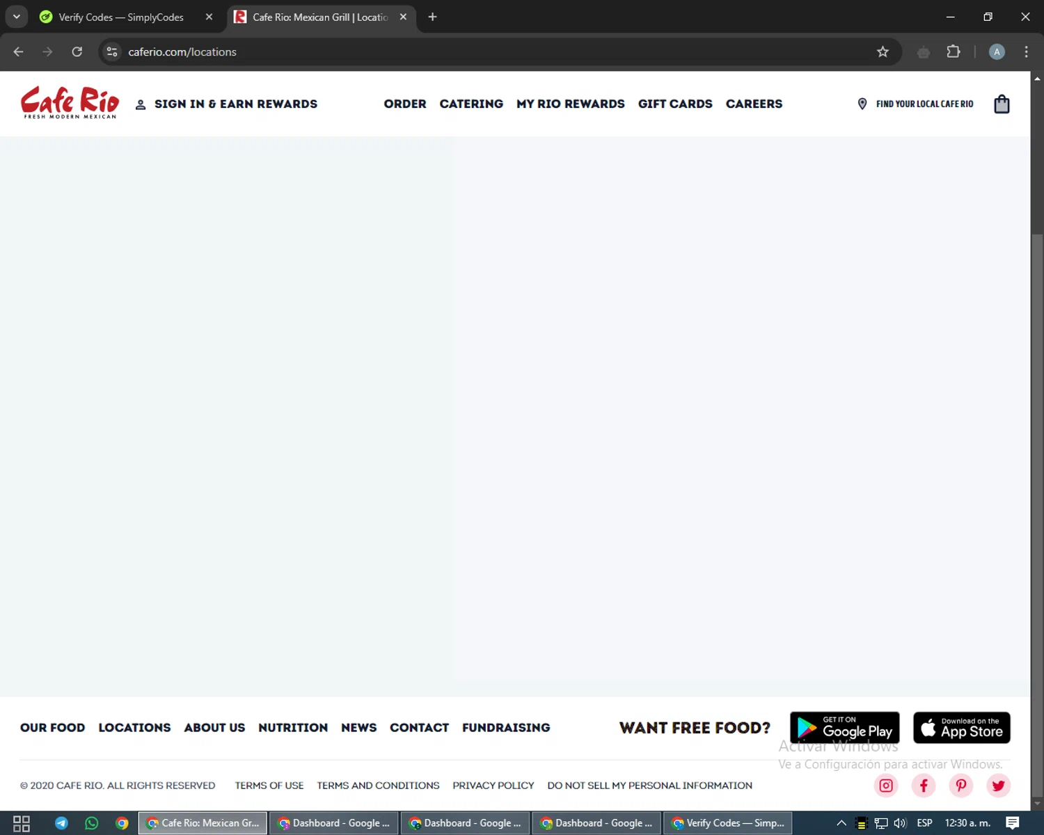 how to use Cafe Rio coupons