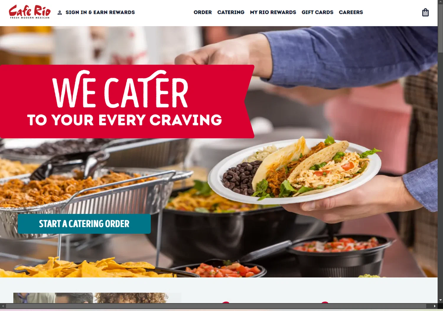 where to use Cafe Rio promo code box