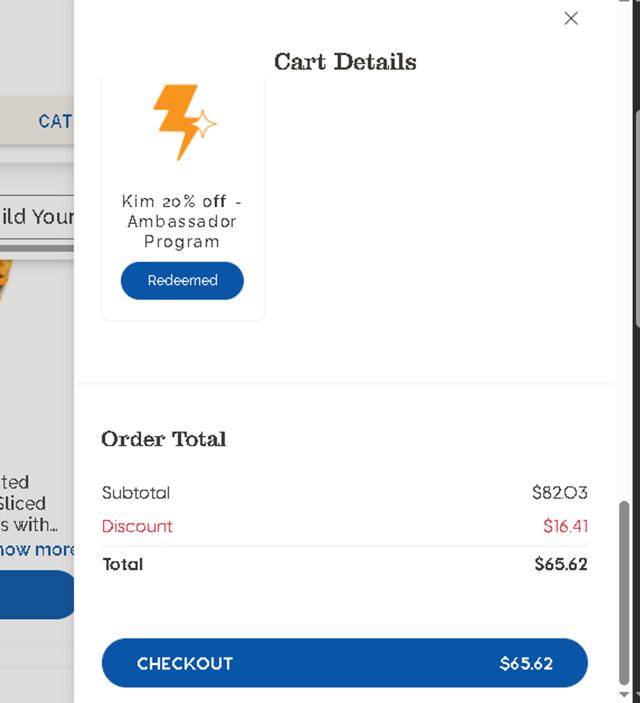 Cafe Zupas checkout page showing Cafe Zupas promo code box | Screenshot taken by SimplyCodes community member on Mar 7, 2025