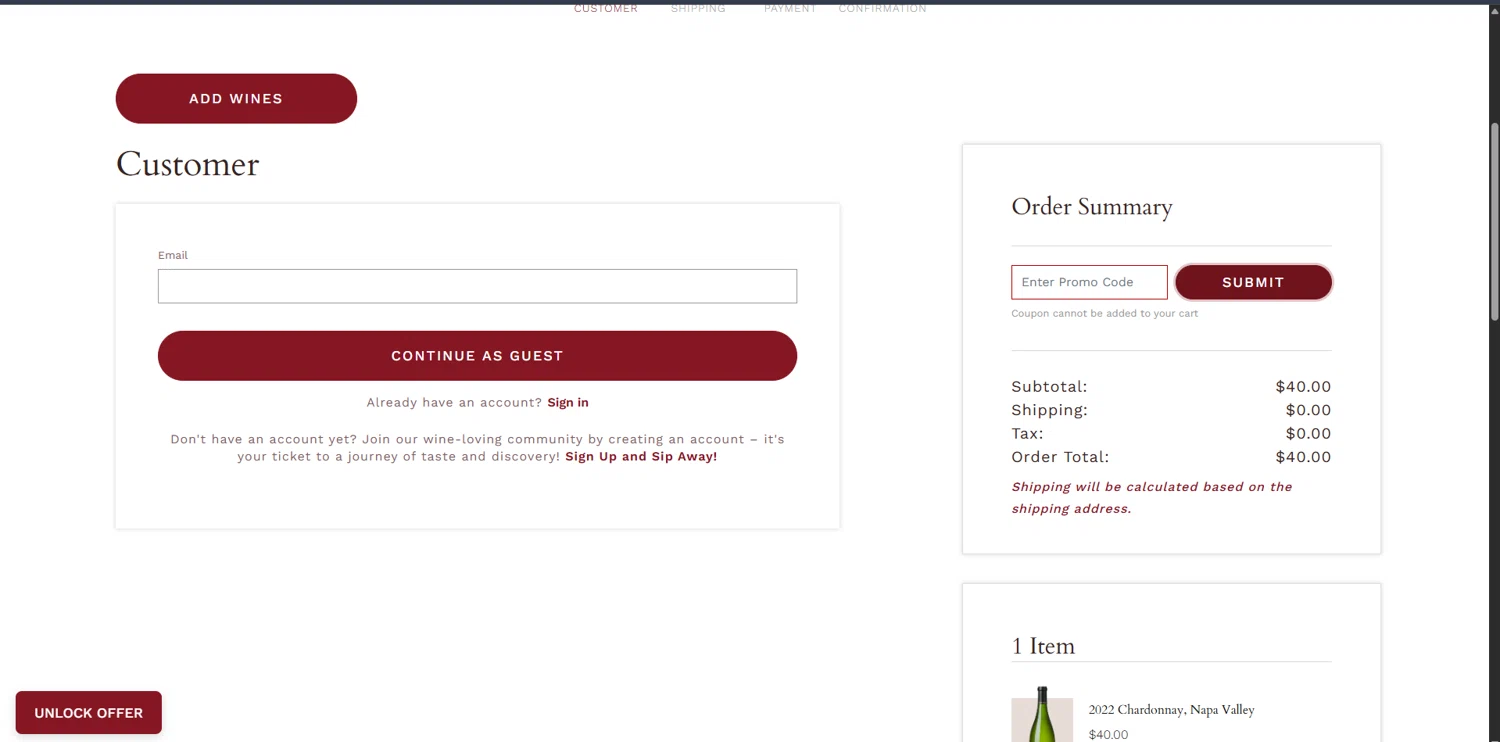 Cakebread Cellars promo code screenshot showing code HELLO applied at Cakebread Cellars checkout page. Uploaded by SimplyCodes community member GoldMonarch2173 on Jan 10, 2026