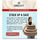 CakeSafe coupon verification screenshot