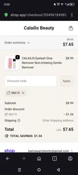 Ma15 coupon verification screenshot