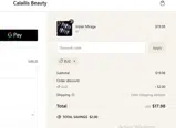 ELIZ coupon verification screenshot