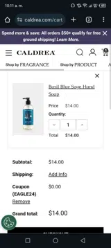 EAGLE24 coupon verification screenshot