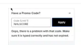 Calgary Flames Shop coupon verification screenshot