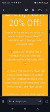 Love25 coupon verification screenshot