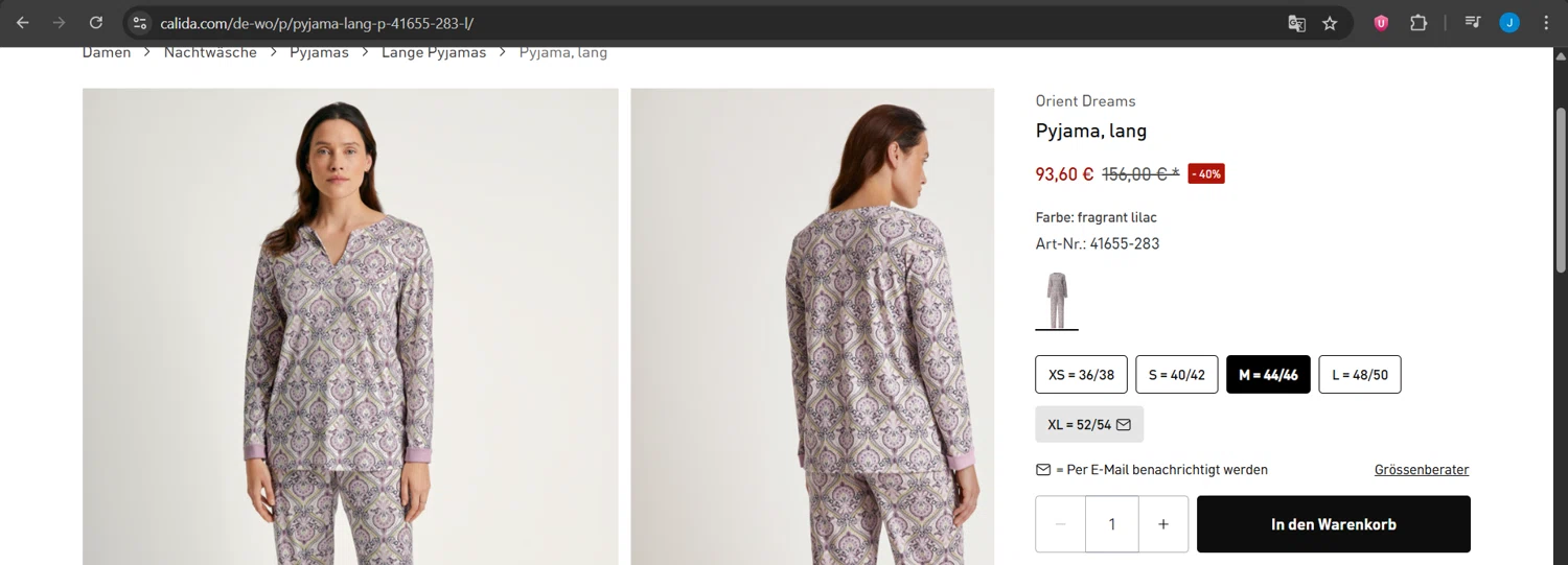 Calida promo code screenshot showing code JENNIFER10 applied at Calida checkout page. Uploaded by SimplyCodes community member Jeanjc on Jun 13, 2025
