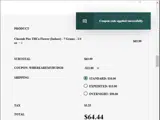 WHEREAREMYBUDS20 coupon verification screenshot