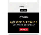 ca15 coupon verification screenshot