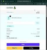 TREAT15 coupon verification screenshot