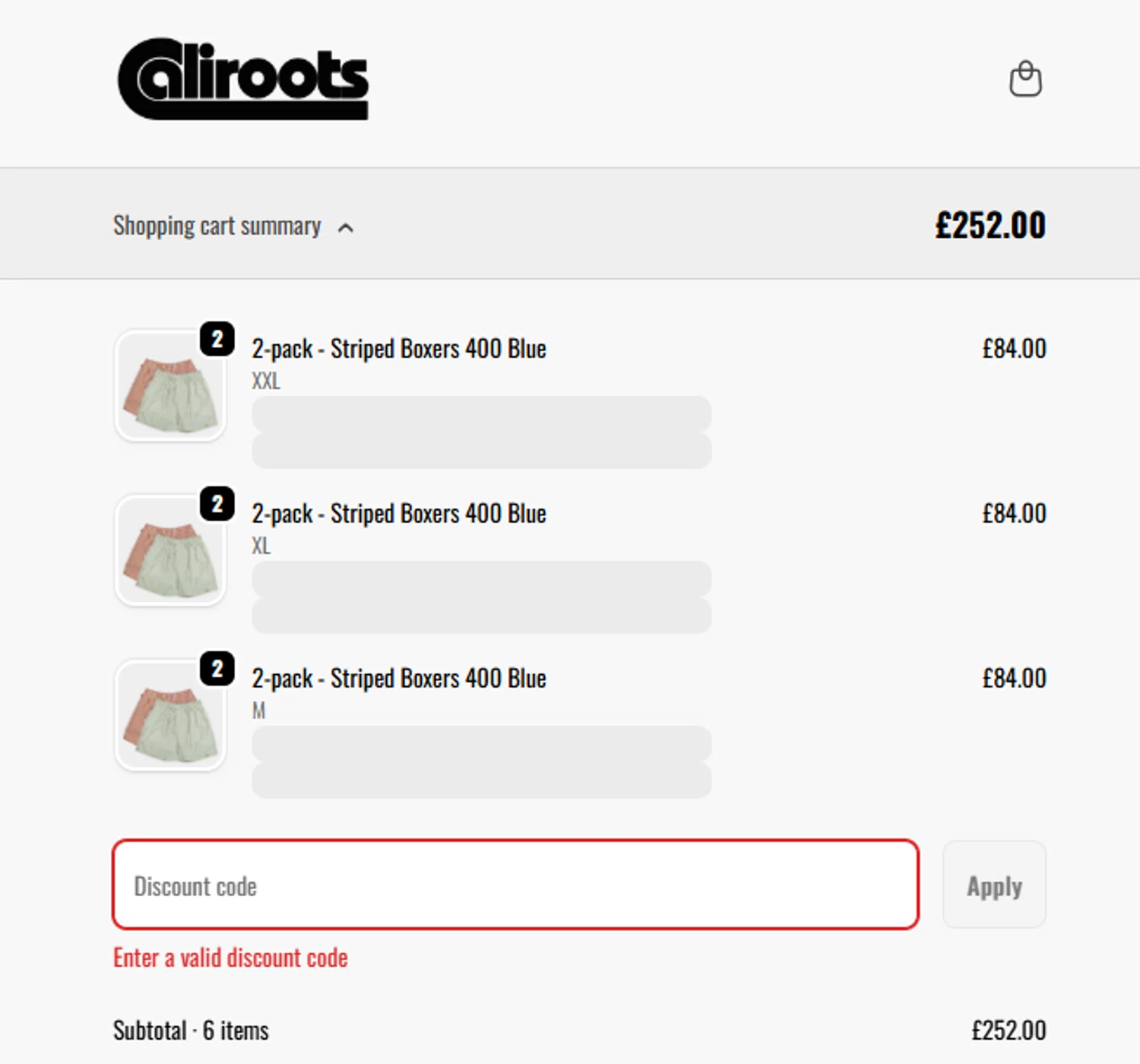 Caliroots UK promo code screenshot showing code boots15 applied at Caliroots UK checkout page. Uploaded by SimplyCodes community member Pedro_fernz on Nov 19, 2025