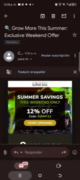 Sunny12 coupon verification screenshot
