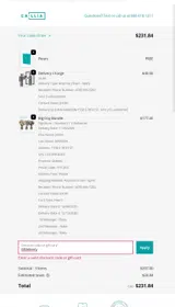 bfdelivery coupon verification screenshot