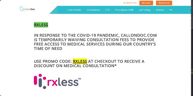 CallonDoc checkout page showing CallonDoc promo code box | Screenshot taken by SimplyCodes community member on Mar 17, 2025