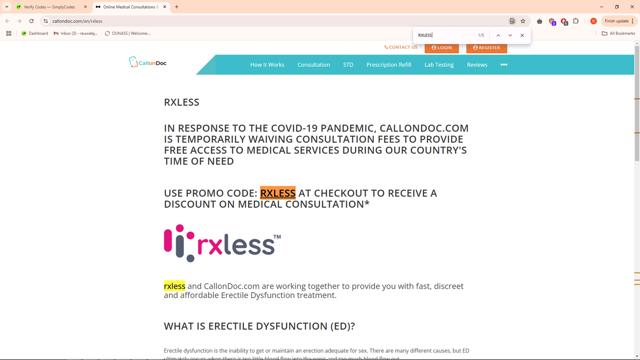 CallonDoc checkout page showing CallonDoc promo code box | Screenshot taken by SimplyCodes community member on Mar 30, 2025