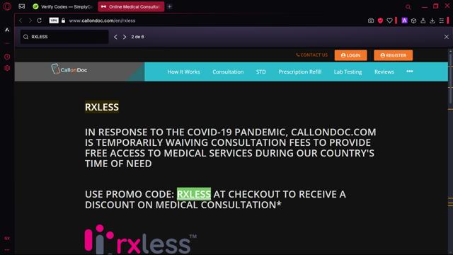 CallonDoc checkout page showing CallonDoc promo code box | Screenshot taken by SimplyCodes community member on Apr 2, 2025