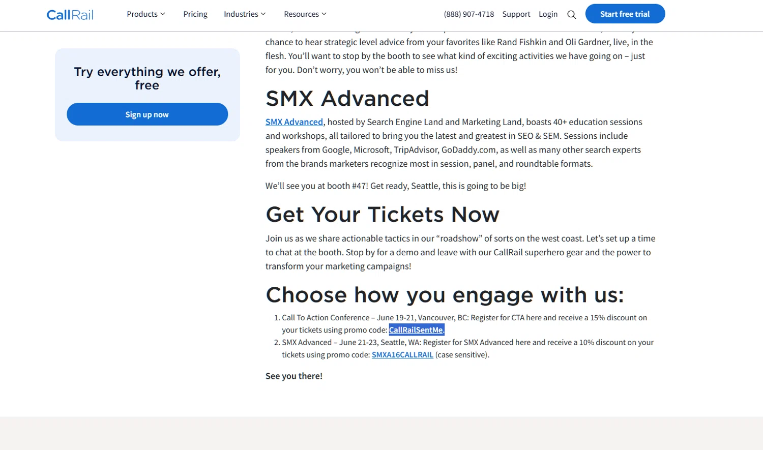 CallRail promo code screenshot showing code CallRailSentMe applied at CallRail checkout page. Uploaded by SimplyCodes community member Dejadepicharme on May 26, 2026