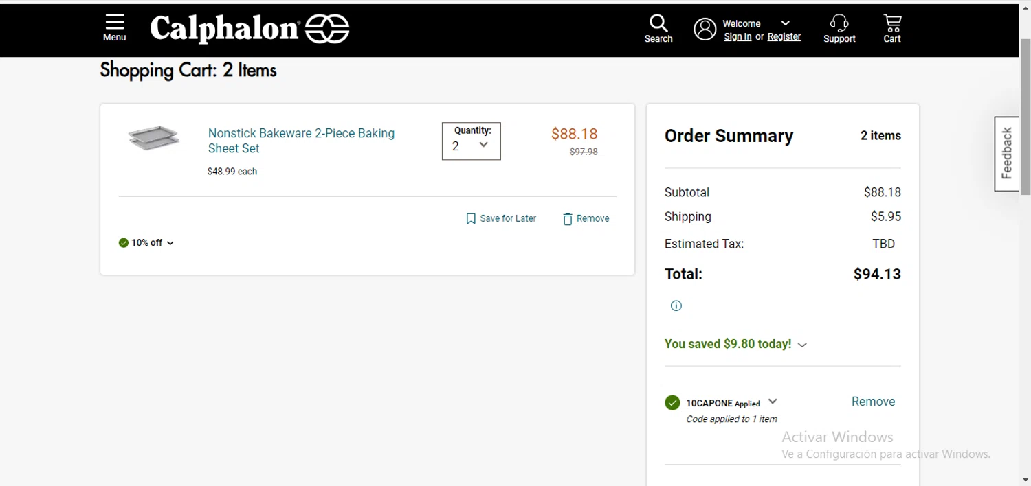 Calphalon Promo Codes 10 Off September 2024