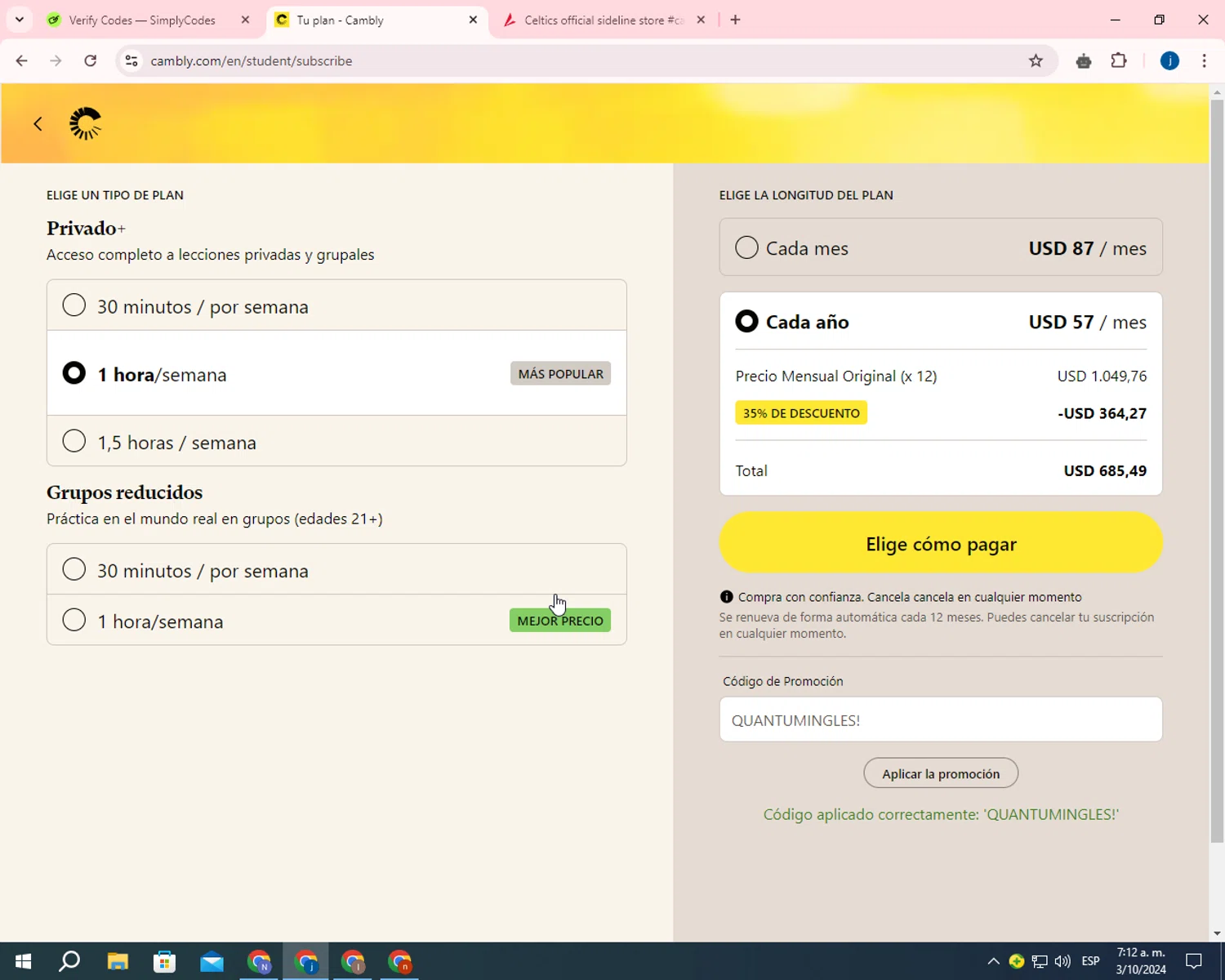 how to use Cambly coupons