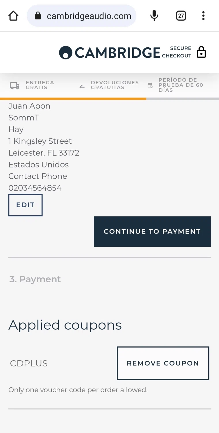 how to use Cambridge Audio coupons