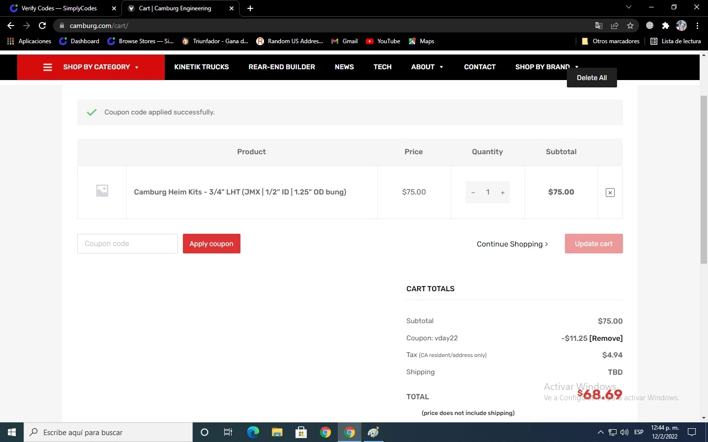 how to use Camburg coupons