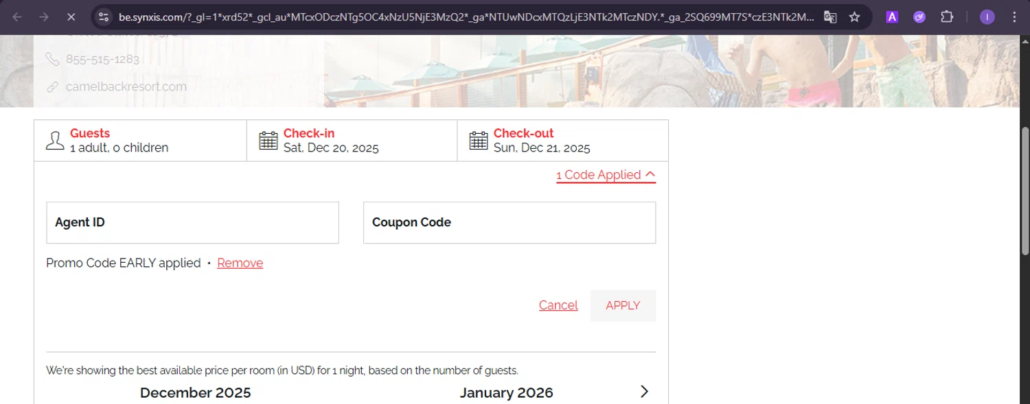 Camelback Resort Promo Code - 15% Off (Verified) Dec 2025