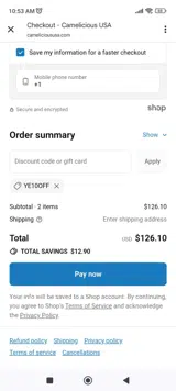 Ye10off coupon verification screenshot