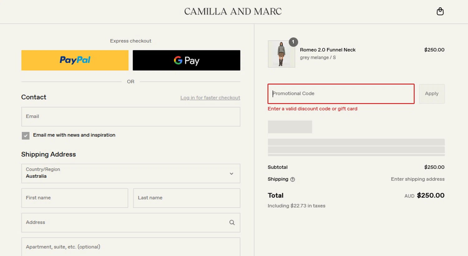 Camilla and Marc promo code screenshot showing code EXTRA applied at Camilla and Marc checkout page. Uploaded by SimplyCodes community member SILVERLUGIA on Jul 18, 2025