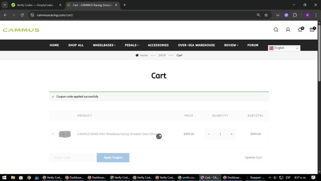 CAMMUS checkout page showing CAMMUS discount code box | Screenshot taken by SimplyCodes community member on Sep 7, 2025