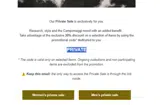 PRIVATE coupon verification screenshot