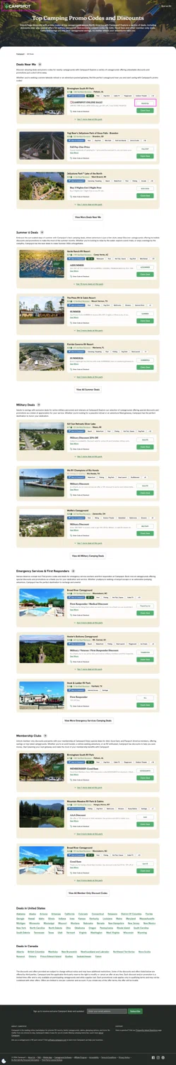 Campspot promo code screenshot showing code READY26 applied at Campspot checkout page. Uploaded by SimplyCodes community member chandlerbing on Jun 12, 2026