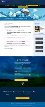 SNOWJAM coupon verification screenshot
