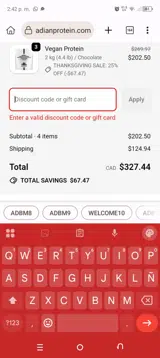 supp30 coupon verification screenshot