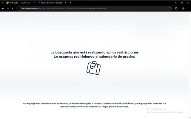Cancun Bay checkout page showing Cancun Bay promo code box | Screenshot taken by SimplyCodes community member on Apr 23, 2025