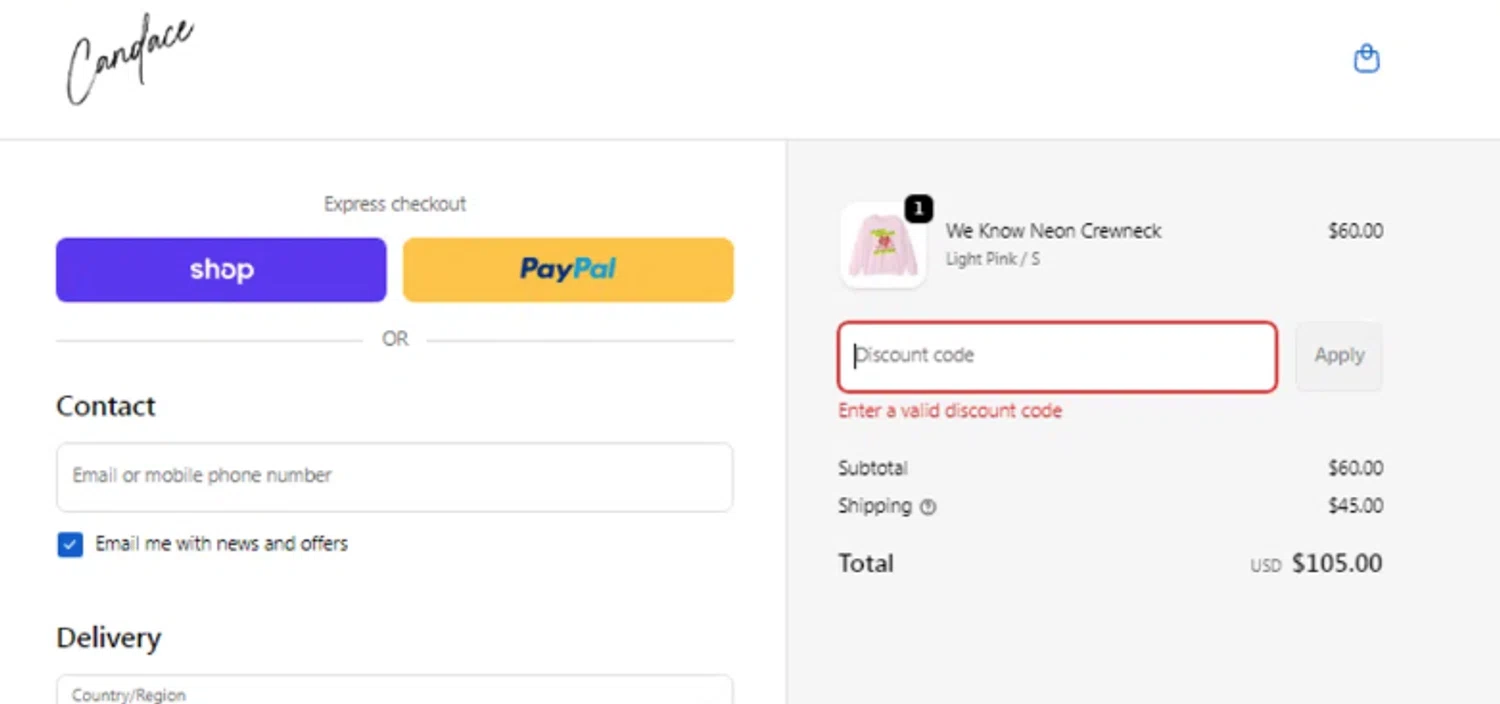 Candace Owens promo code screenshot showing code CHRISTMAS15 applied at Candace Owens checkout page. Uploaded by SimplyCodes community member La_Cara_Mia on Dec 3, 2025