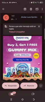 Candycopia coupon verification screenshot
