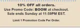boom coupon verification screenshot