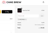 WELCOMEFS coupon verification screenshot