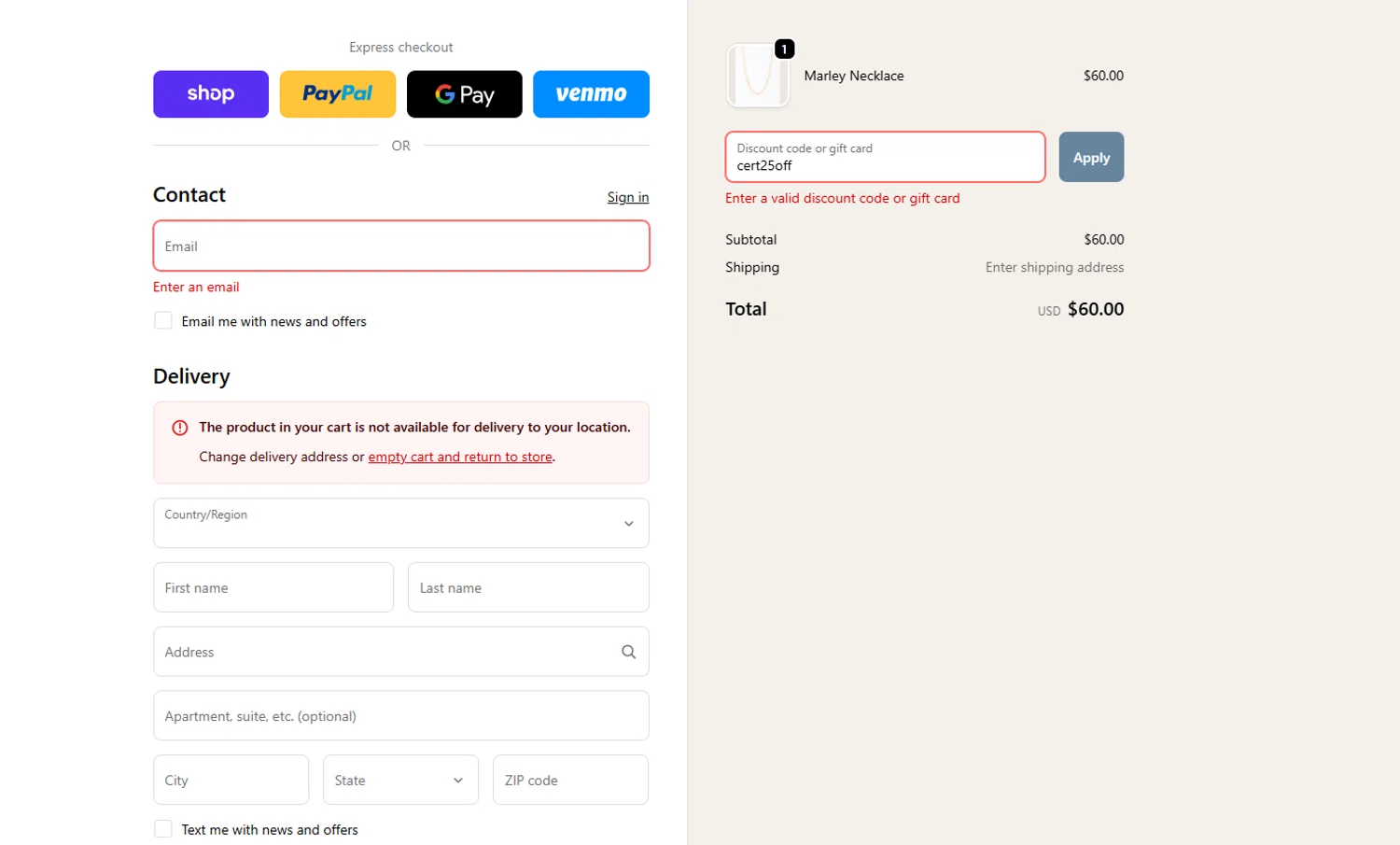 Canfitpro promo code screenshot showing code cert25off applied at Canfitpro checkout page. Uploaded by SimplyCodes community member CoinHunter8661 on Apr 8, 2026