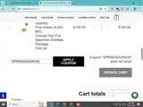 SPRINGSAVINGS coupon verification screenshot