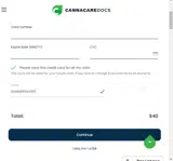 Canna Care Docs coupon verification screenshot