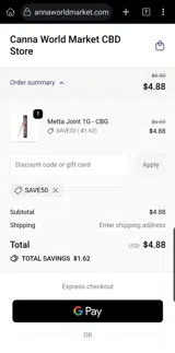 save50 coupon verification screenshot